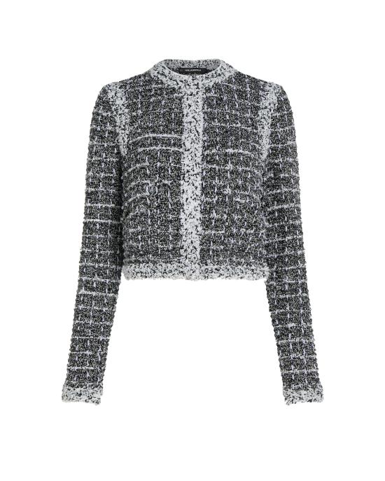  칼라거펠트 자켓 246W2006 801 Black white sweet lavander NERO BIANCO