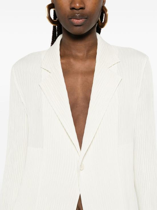 26SS 이세이 미야케 수트 자켓 IM66FD646 02 White - ISSEY MIYAKE