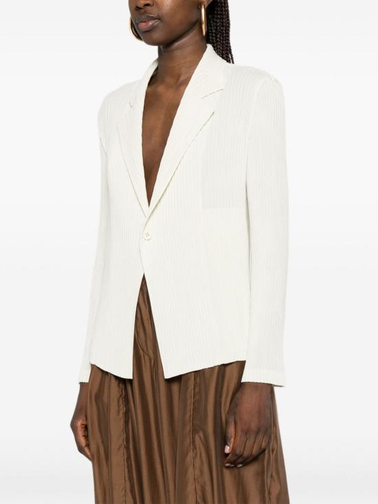 26SS 이세이 미야케 수트 자켓 IM66FD646 02 White - ISSEY MIYAKE