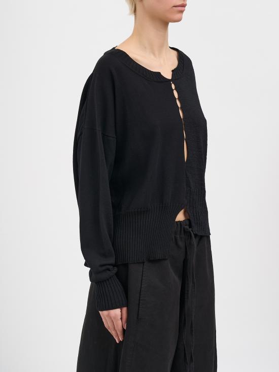 26SS 세리에 뉴메리카 스웨터 NSN12023BLACK - SERIENUMERICA