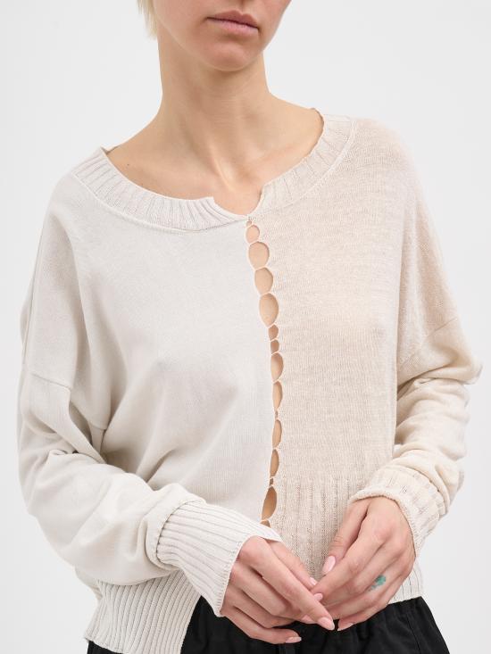 26SS 세리에 뉴메리카 스웨터 NSN12023AVORIO WHITE - SERIENUMERICA