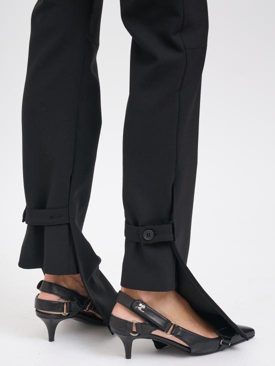 25FW 쿠레쥬 스트레이트 팬츠 M425CPA437PL01709999 BLACK - COURREGES