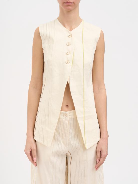 26SS 노스트라싼티시마 반팔 티셔츠 N6SWOMJ105CHIARO BEIGE