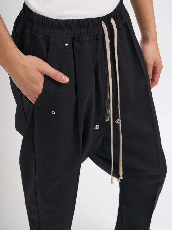 26SS 릭 오웬스 스트레이트 팬츠 NRU01F2361ZL09 BLACK - RICK OWENS