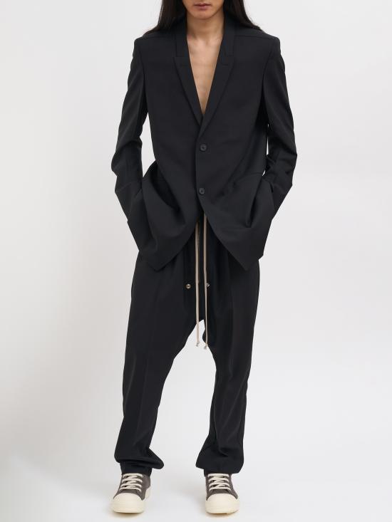 26SS 릭 오웬스 스트레이트 팬츠 NRU01F2361ZL09 BLACK - RICK OWENS