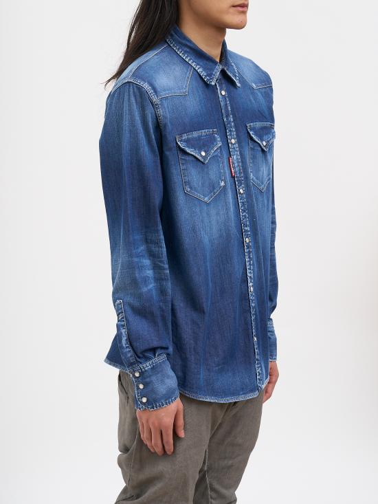 26SS 디스퀘어드2 긴팔 셔츠 NS74DM0986S30341470 BLUE - DSQUARED2