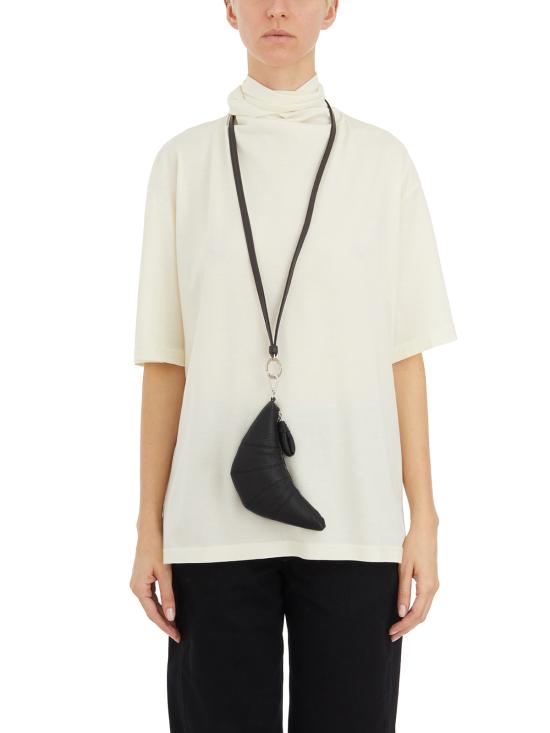  르메르 소프트 그레인드 레더 크로스바디 크루아상 코인 퍼스 NSL0054LL0018BK999 BLACK - LEMAIRE