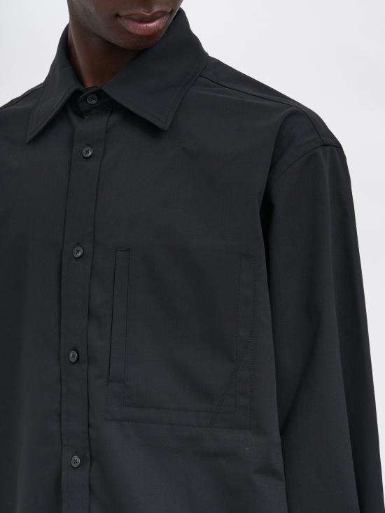 25FW 엔타이어 스튜디오 긴팔 셔츠 MESUW252031BL BLACK - ENTIRE STUDIOS