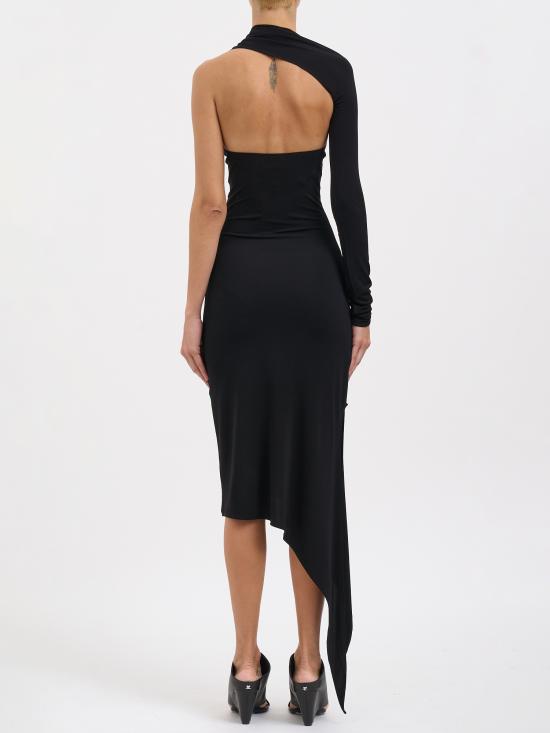 25FW 쿠레쥬 미디 원피스 M424JRO523JS01459999 BLACK - COURREGES