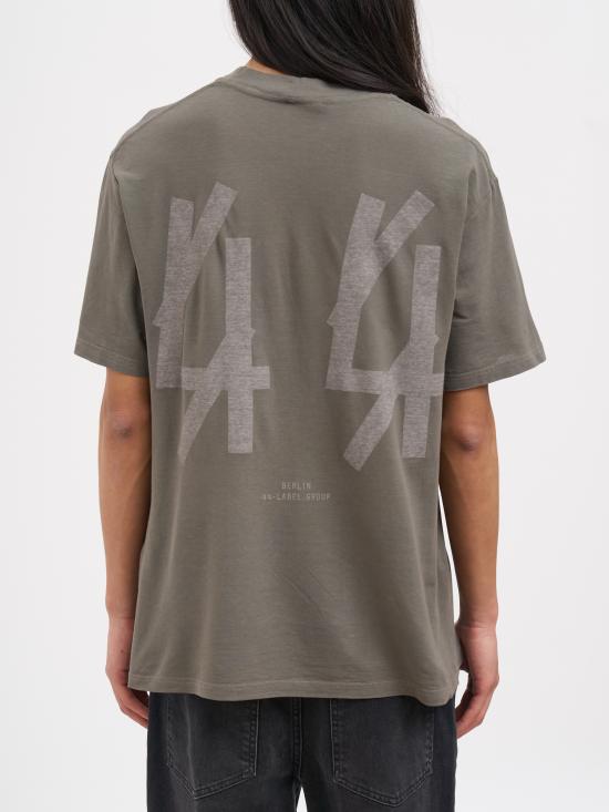 26SS 44레이블 반팔 티셔츠 NB0030653FA725P776 GREY - 44 LABEL