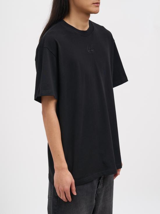 26SS 44레이블 반팔 티셔츠 NB0030556FA706P792 BLACK - 44 LABEL