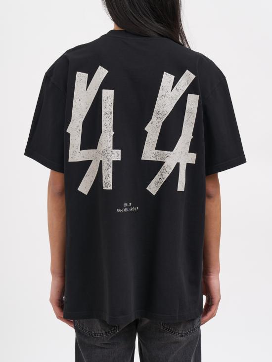 26SS 44레이블 반팔 티셔츠 NB0030556FA528P574 BLACK - 44 LABEL