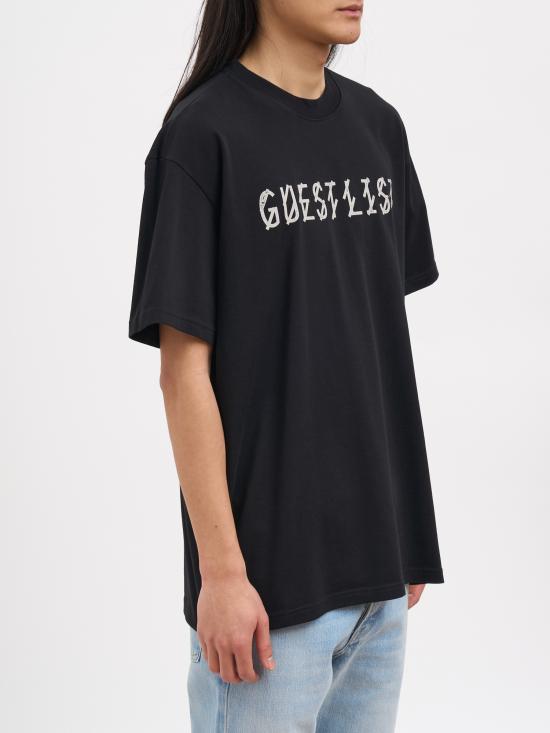 26SS 44레이블 반팔 티셔츠 NB0030556FA528P462 BLACK - 44 LABEL