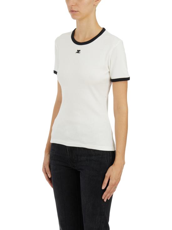 26SS 쿠레쥬 반팔 티셔츠 MVESJTS017JS00700098 WHITE - COURREGES