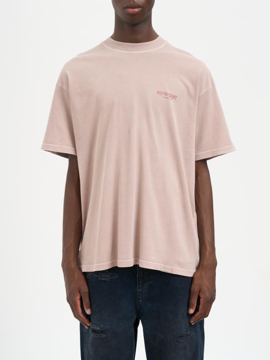 25FW 리프레젠트 반팔 티셔츠 MOCM41114322 PINK