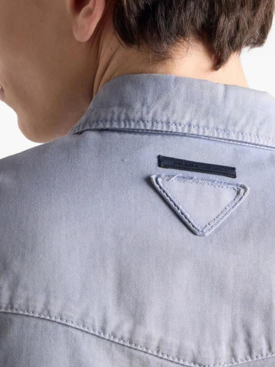 26SS 프라다 긴팔 셔츠 GEC115SOOO18PF F0E1Y BLUE - PRADA