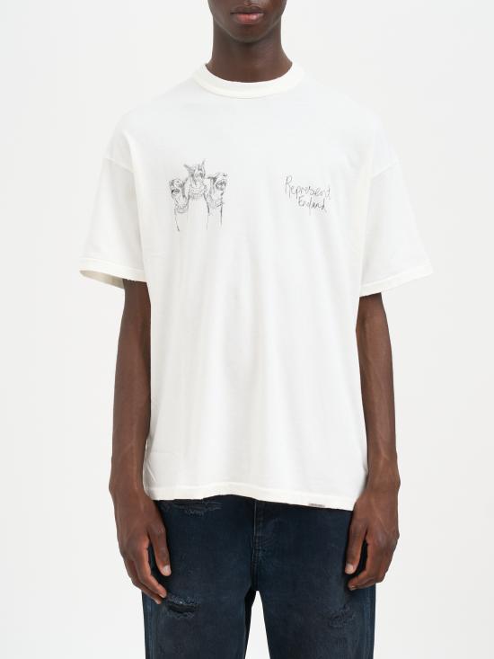 25FW 리프레젠트 반팔 티셔츠 MMLM10038372 WHITE