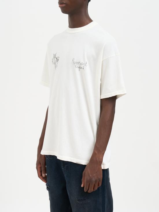 25FW 리프레젠트 반팔 티셔츠 MMLM10038372 WHITE - REPRESENT