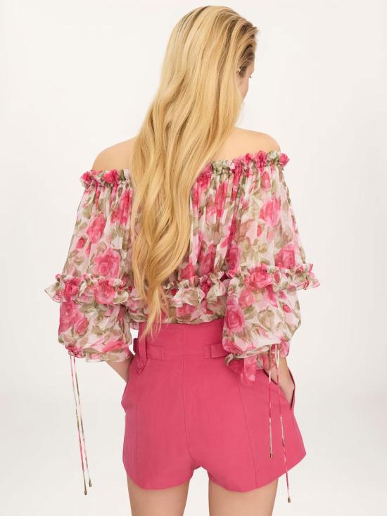 26SS 끌로에 반팔 티셔츠 CH26UH123278 91Y PINK PURPLE - CHLOE