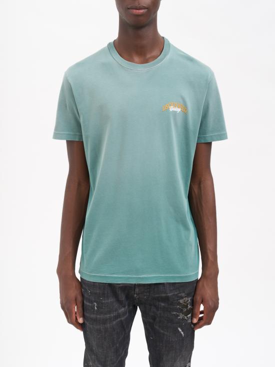 25FW 디스퀘어드2 반팔 티셔츠 MS74GD1442D20035608 GREEN