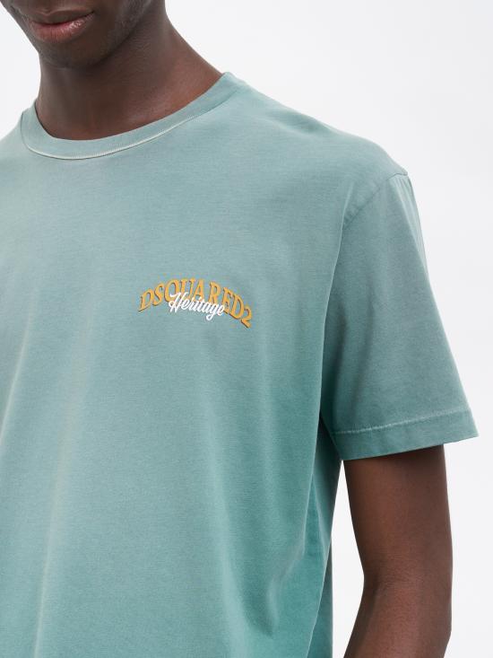 25FW 디스퀘어드2 반팔 티셔츠 MS74GD1442D20035608 GREEN - DSQUARED2