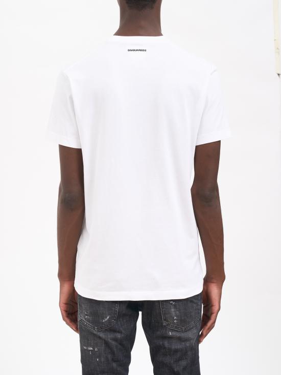 25FW 디스퀘어드2 반팔 티셔츠 MS71GD1586D20020100 WHITE - DSQUARED2