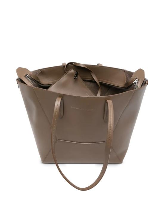 26SS 브루넬로 쿠치넬리 토트백 MBXAD2573 C8772 BROWN - BRUNELLO CUCINELLI