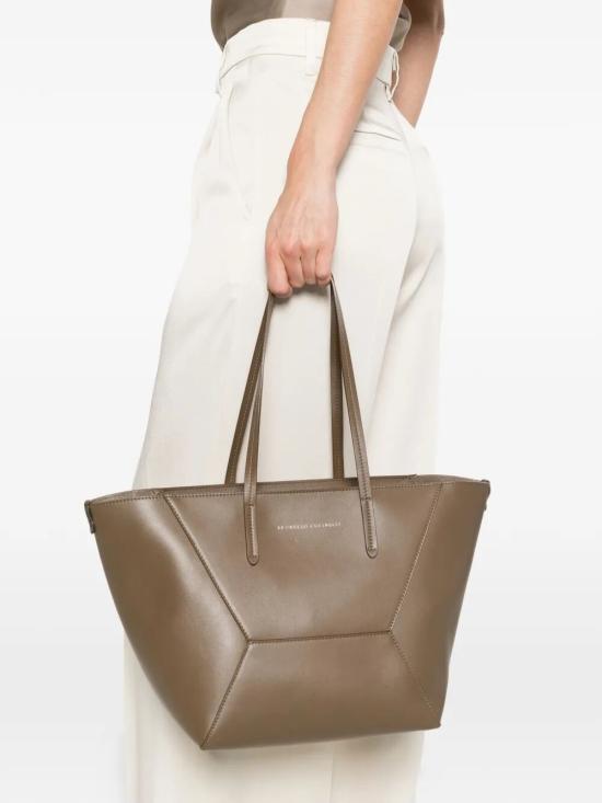 26SS 브루넬로 쿠치넬리 토트백 MBXAD2573 C8772 BROWN - BRUNELLO CUCINELLI