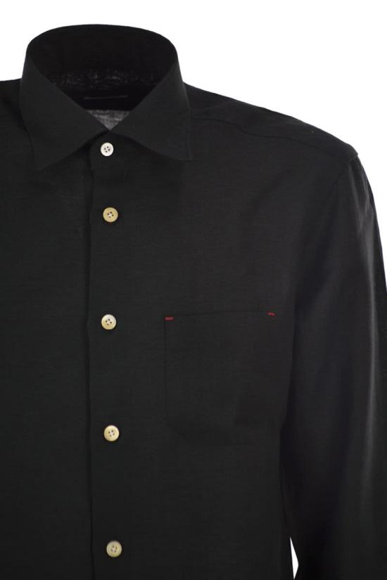 26SS 키톤 긴팔 셔츠 UMCNERH0969003000 H0969003 BLACK - KITON