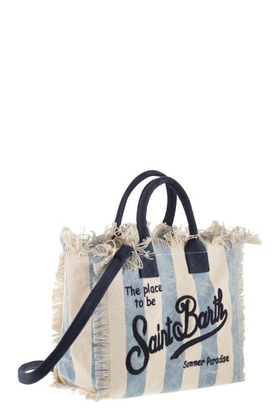 26SS 세인트바쓰 토트백 COL0001 02629L WHITE LIGHT BLUE - MC2 SAINT BARTH