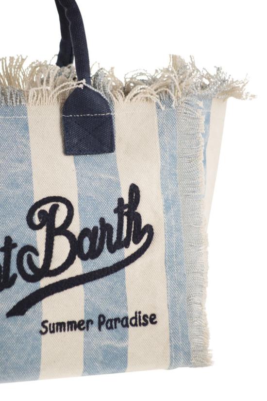 26SS 세인트바쓰 토트백 COL0001 02629L WHITE LIGHT BLUE - MC2 SAINT BARTH