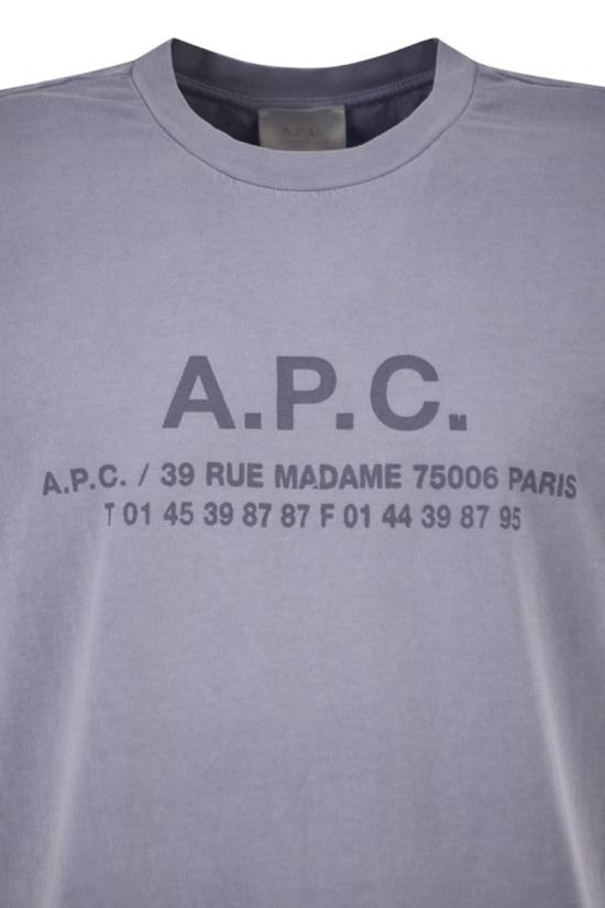 26SS 아페쎄 반팔 티셔츠 COHBSH26570 IAB LIGHT BLUE - A.P.C.