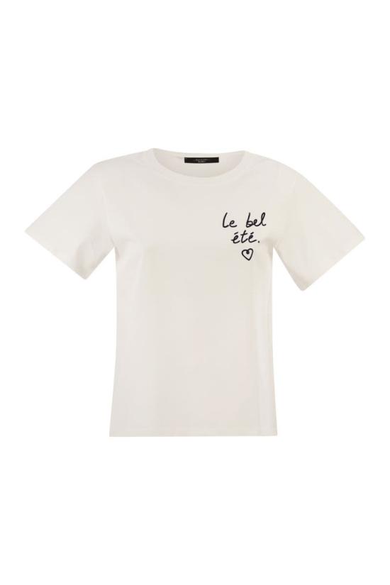 26SS 위켄드막스마라 반팔 티셔츠 2615971042600 001 WHITE