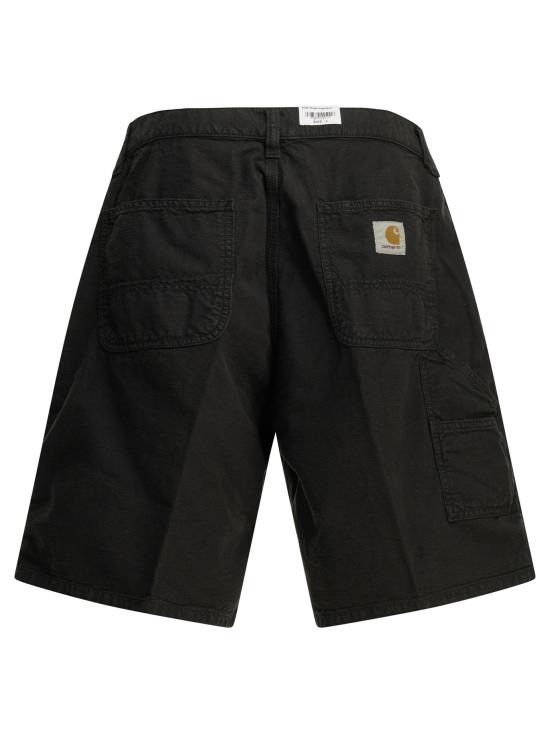 26SS 칼하트 WIP 월터 싱글 니 쇼츠 I03649189GD BLACK - CARHARTT WIP