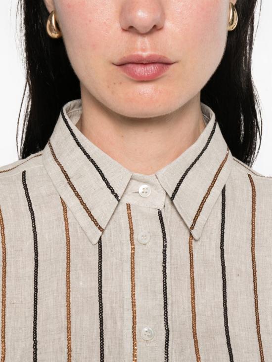 26SS 브루넬로 쿠치넬리 셔츠 MM633RF506C200 BEIGE - BRUNELLO CUCINELLI