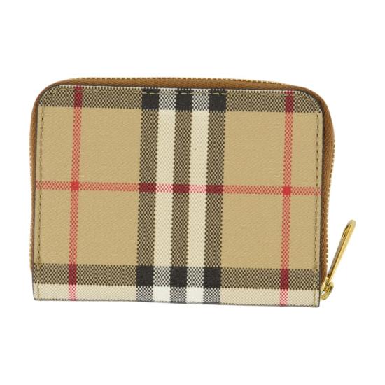 26SS 버버리 스몰 체크 집 어라운드 월렛 8109810 A9534 MULTICOLOUR