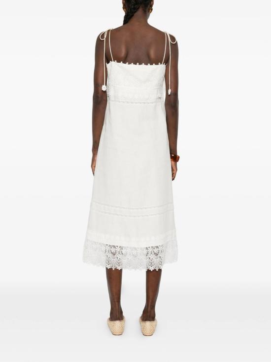 26SS 발렌티노 가라바니 미디 원피스 8B3VAJM59M4A03 AVORIO - VALENTINO GARAVANI