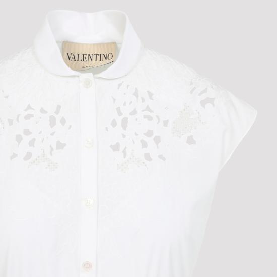 26SS 발렌티노 가라바니 미디 원피스 8B3VAJR59VN0BO BIANCO - VALENTINO GARAVANI