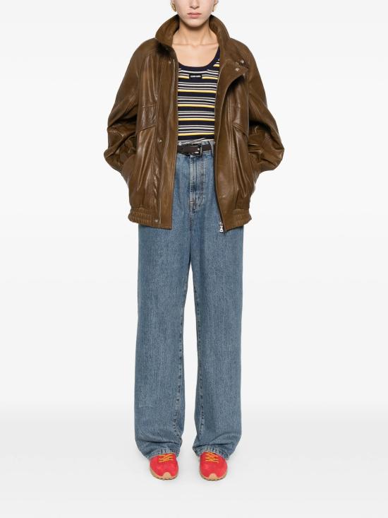 26SS 미우미우 반팔 티셔츠 MMV3411848F0008 BLEU - MIU MIU