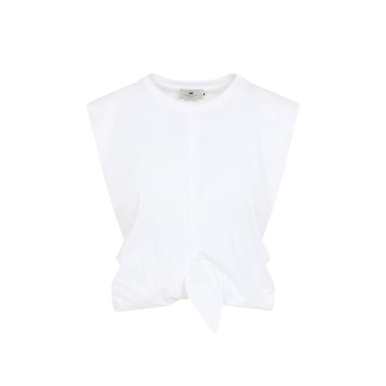 26SS 엘리자베타프랜치 반팔 티셔츠 MA01161E2270 GESSO - ELISABETTA FRANCHI