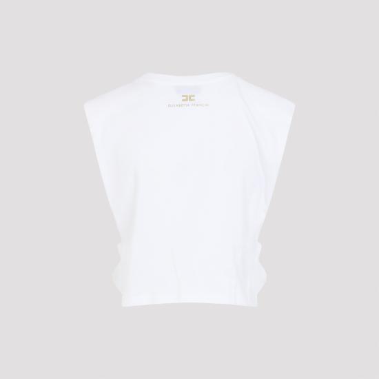 26SS 엘리자베타프랜치 반팔 티셔츠 MA01161E2270 GESSO - ELISABETTA FRANCHI