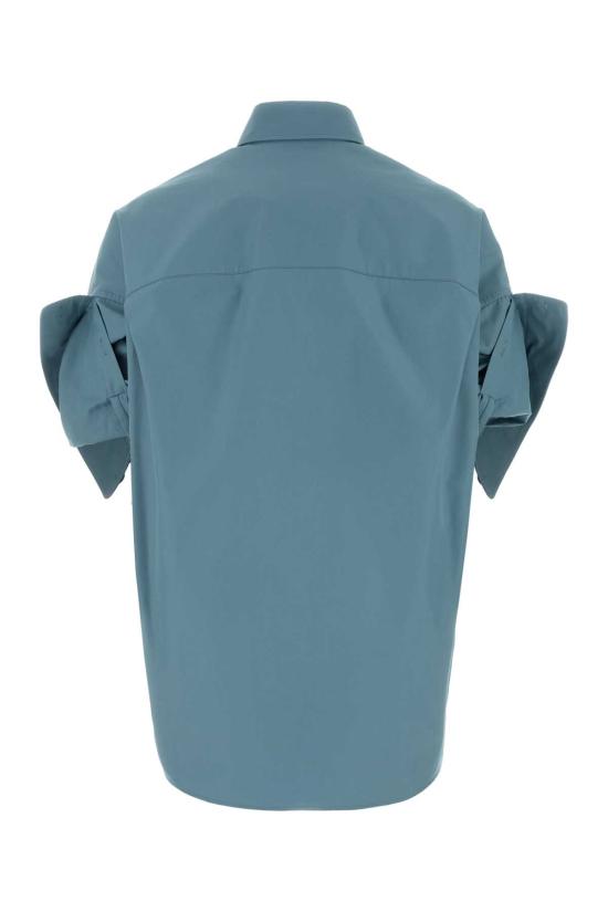 26SS 발렌시아가 턱드 슬리브 셔츠 857833TTM131463 GREYBLUE - BALENCIAGA