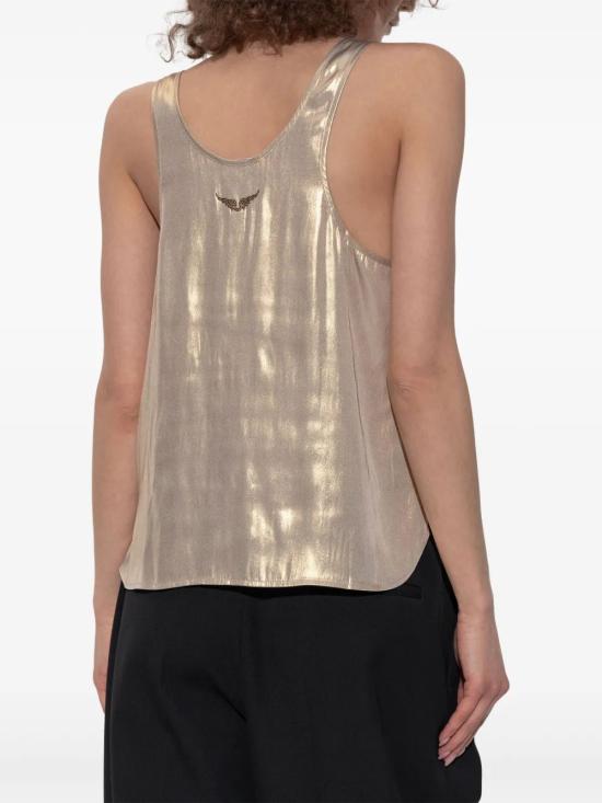26SS 자딕앤볼테르 반팔 티셔츠 WWTO01986700 GOLD - ZADIG & VOLTAIRE