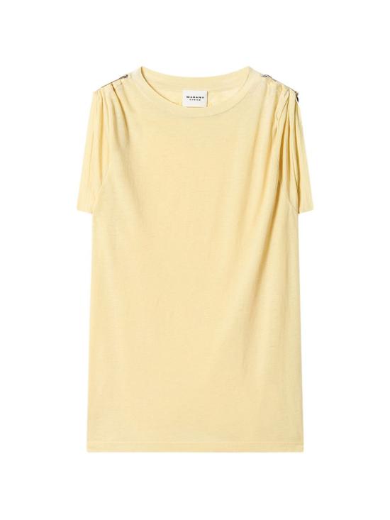 26SS 이자벨마랑에뚜왈 반팔 티셔츠 TS0157FAD1N05E10BR BUTTER