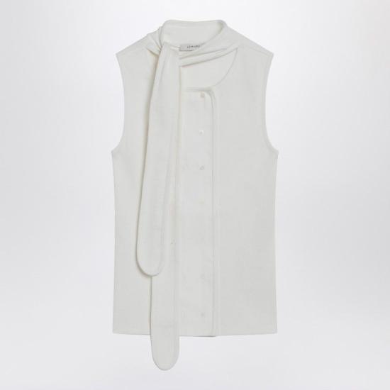 26SS 르메르 어시메트리컬 피티드 탑 TS0004LJ1030WH086 MILK