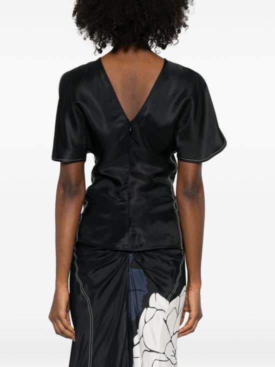 26SS 빅토리아 베컴 반팔 티셔츠 1126WTP006579D9638 DNAVYPROSE - VICTORIA BECKHAM