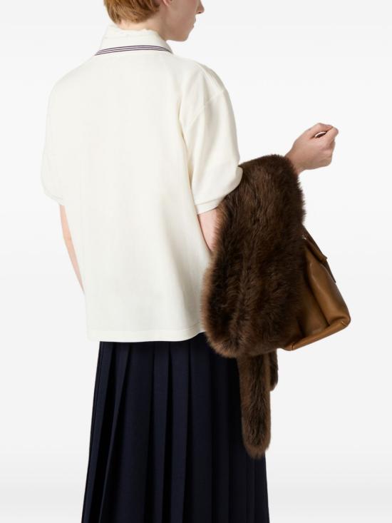 26SS 미우미우 반팔 티셔츠 MJNA0318ZWF0009 BIANCO - MIU MIU