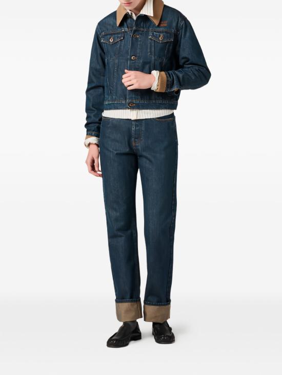 26SS 미우미우 스트레이트 팬츠 GWP57517OMF0008 BLEU - MIU MIU