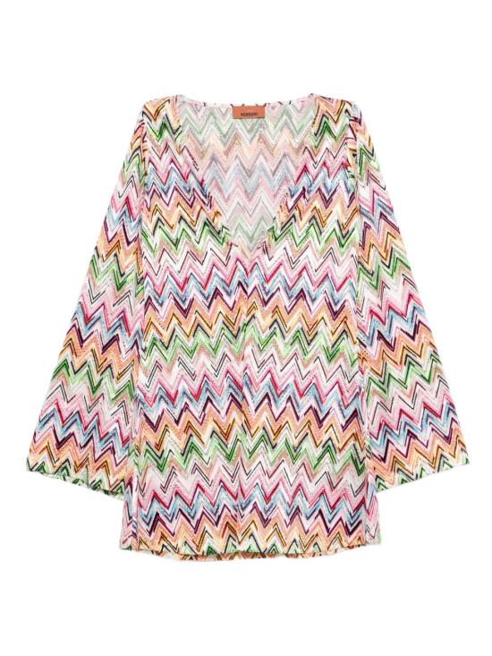 26SS 미소니 반팔 티셔츠 MS26SQ0GBJ00QLSM9Z9 MULTICOLOR - MISSONI