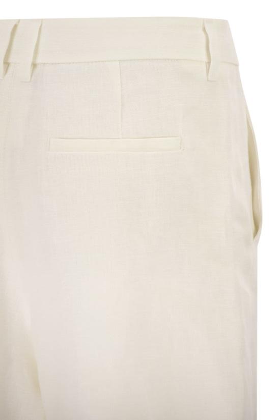 26SS 에스막스마라 스트레이트 팬츠 2619141013600001 BLANCO - 'S MAX MARA